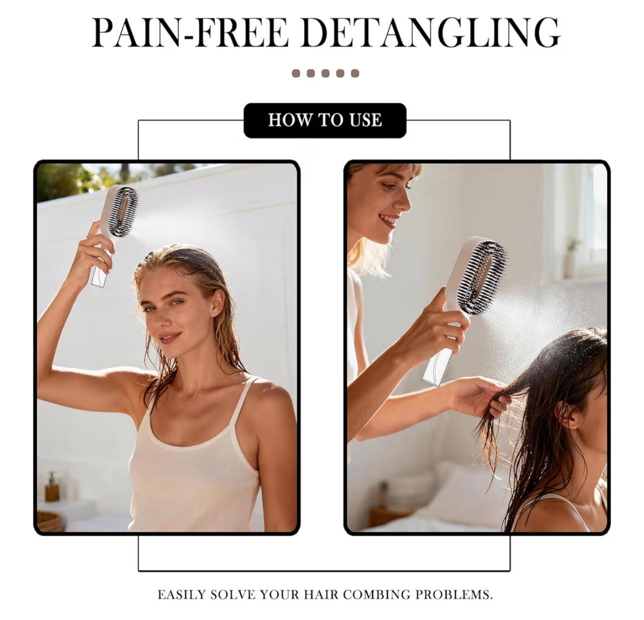 Mist Spray Detangling Brush